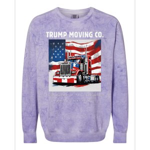 Donald Trump Inauguration Funny Moving Conservative Colorblast Crewneck Sweatshirt