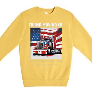 Donald Trump Inauguration Funny Moving Conservative Premium Crewneck Sweatshirt