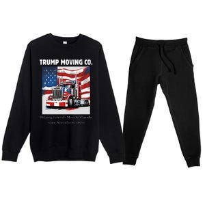 Donald Trump Inauguration Funny Moving Conservative Premium Crewneck Sweatsuit Set