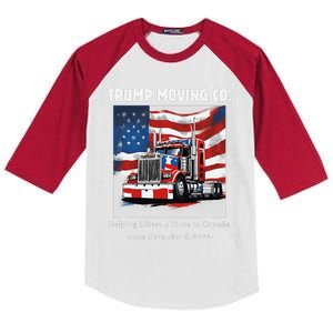 Donald Trump Inauguration Funny Moving Conservative Kids Colorblock Raglan Jersey