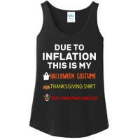 Due To Inflation This Is My Funny Halloween Costume Ladies Essential Tank