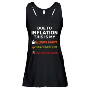 Due To Inflation This Is My Funny Halloween Costume Ladies Essential Flowy Tank