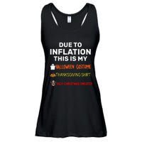 Due To Inflation This Is My Funny Halloween Costume Ladies Essential Flowy Tank