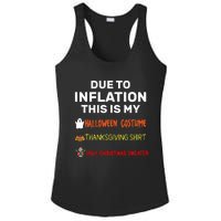 Due To Inflation This Is My Funny Halloween Costume Ladies PosiCharge Competitor Racerback Tank