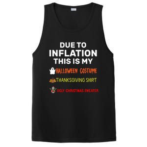 Due To Inflation This Is My Funny Halloween Costume PosiCharge Competitor Tank