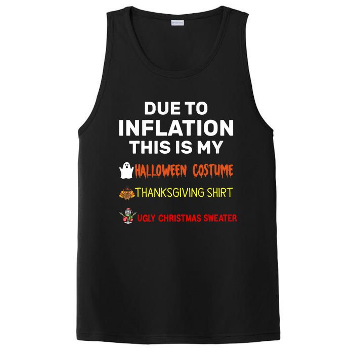 Due To Inflation This Is My Funny Halloween Costume PosiCharge Competitor Tank