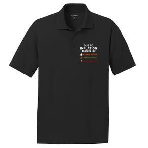 Due To Inflation This Is My Funny Halloween Costume PosiCharge RacerMesh Polo