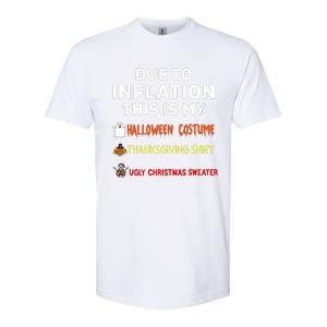 Due To Inflation This Is My Funny Halloween Costume Softstyle CVC T-Shirt