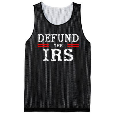 Defund The IRS Mesh Reversible Basketball Jersey Tank