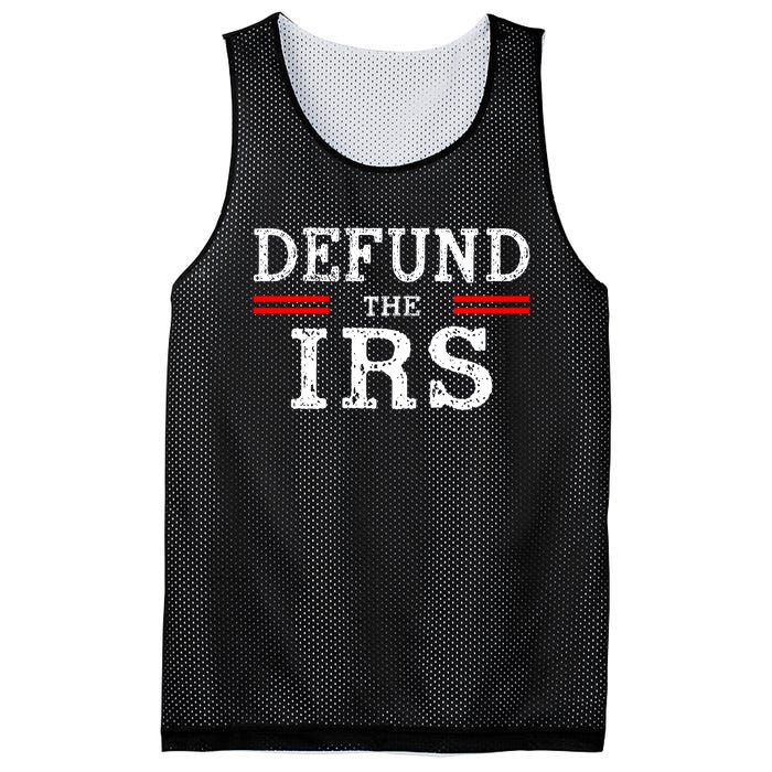 Defund The IRS Mesh Reversible Basketball Jersey Tank