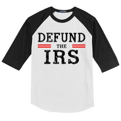 Defund The IRS Kids Colorblock Raglan Jersey