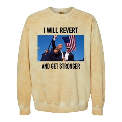 Donald Trump I Will Revert And Get Stronger A Great Gift For Trump Lovers Colorblast Crewneck Sweatshirt