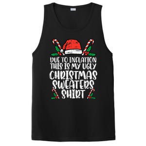 Due To Inflation Funny Christmas Sweater Xmas PosiCharge Competitor Tank