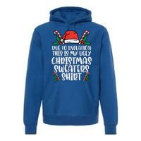 Due To Inflation Funny Christmas Sweater Xmas Premium Hoodie