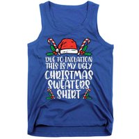 Due To Inflation Funny Christmas Sweater Xmas Tank Top