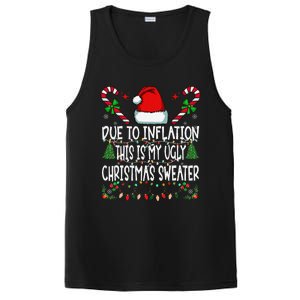 Due To Inflation Ugly Christmas Sweaters Funny PosiCharge Competitor Tank