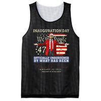 Donald Trump Inauguration Day 2025 47th President Trump 47 Mesh Reversible Basketball Jersey Tank