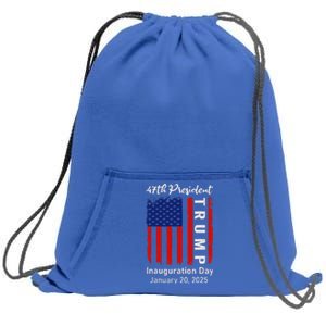 Donald Trump Inauguration Day 2025 47th President 47 Sweatshirt Cinch Pack Bag