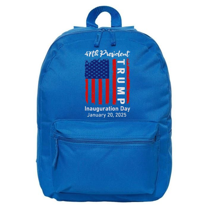 Donald Trump Inauguration Day 2025 47th President 47 16 in Basic Backpack