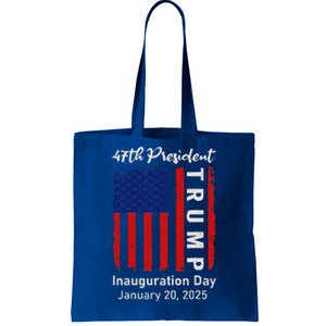 Donald Trump Inauguration Day 2025 47th President 47 Tote Bag