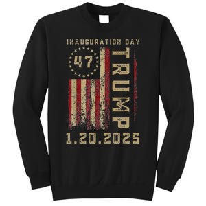 Donald Trump Inauguration Day 2025 47th President 47 Us Flag Sweatshirt