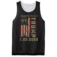 Donald Trump Inauguration Day 2025 47th President 47 Us Flag Mesh Reversible Basketball Jersey Tank