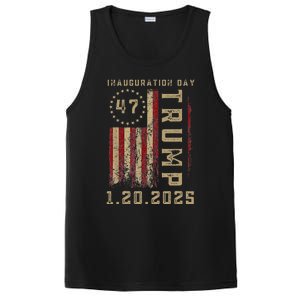 Donald Trump Inauguration Day 2025 47th President 47 Us Flag PosiCharge Competitor Tank