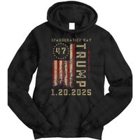 Donald Trump Inauguration Day 2025 47th President 47 Us Flag Tie Dye Hoodie