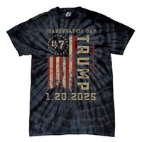 Donald Trump Inauguration Day 2025 47th President 47 Us Flag Tie-Dye T-Shirt