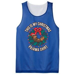 Dachshund This Is My Christmas Pajama Gift Mesh Reversible Basketball Jersey Tank