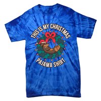 Dachshund This Is My Christmas Pajama Gift Tie-Dye T-Shirt