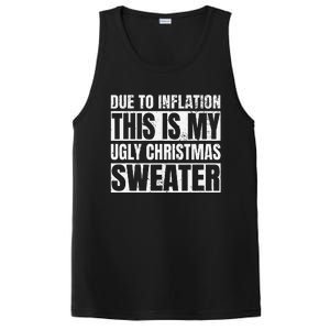 Due To Inflation Ugly Christmas Sweater Funny For PosiCharge Competitor Tank