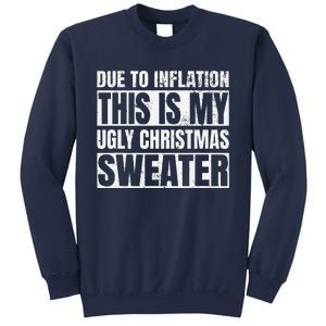 Due To Inflation Ugly Christmas Sweater Funny For Sweatshirt