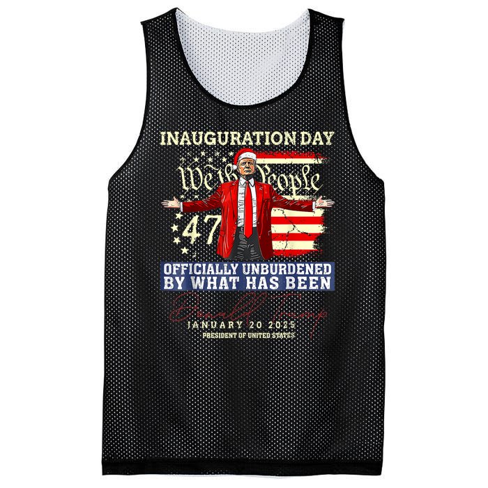 Donald Trump Inauguration Day 2025 47th President Trump 47 Mesh Reversible Basketball Jersey Tank