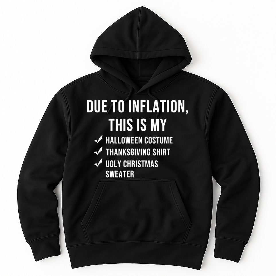 Due To Inflation This Is My Halloween Costume Generic Funny Hoodie