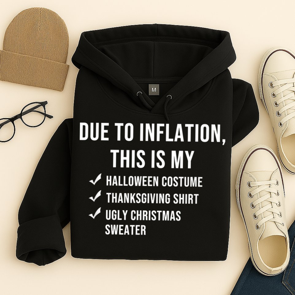 Due To Inflation This Is My Halloween Costume Generic Funny Hoodie