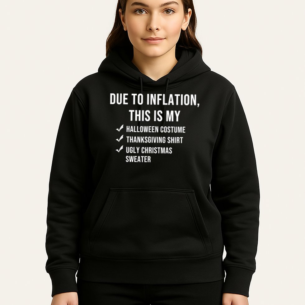 Due To Inflation This Is My Halloween Costume Generic Funny Hoodie