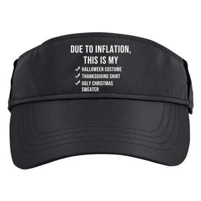 Due To Inflation This Is My Halloween Costume Generic Funny Adult Drive Performance Visor