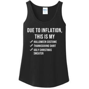 Due To Inflation This Is My Halloween Costume Generic Funny Ladies Essential Tank