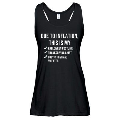 Due To Inflation This Is My Halloween Costume Generic Funny Ladies Essential Flowy Tank