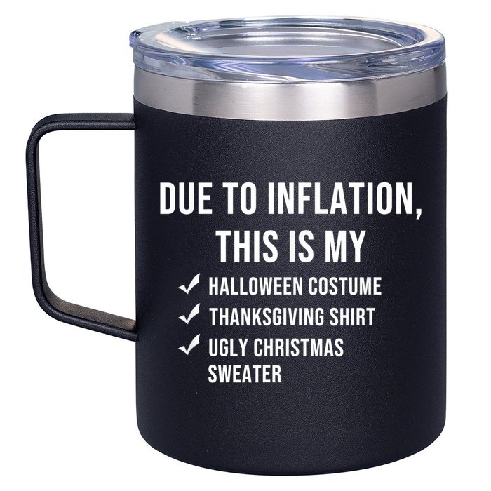 Due To Inflation This Is My Halloween Costume Generic Funny 12oz Stainless Steel Coffee Mug