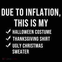 Due To Inflation This Is My Halloween Costume Generic Funny Pom Pom 12in Knit Beanie