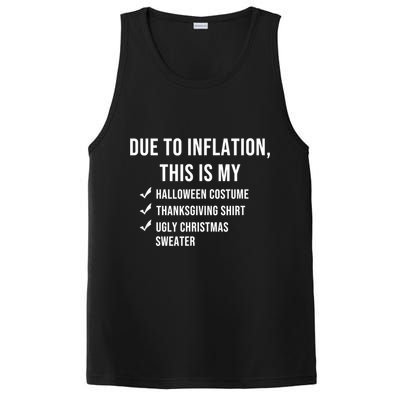 Due To Inflation This Is My Halloween Costume Generic Funny PosiCharge Competitor Tank