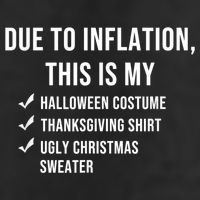 Due To Inflation This Is My Halloween Costume Generic Funny Microfiber Hand Towel