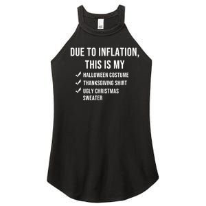 Due To Inflation This Is My Halloween Costume Generic Funny Women's Perfect Tri Rocker Tank