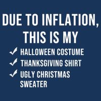 Due To Inflation This Is My Halloween Costume Generic Funny Infant Baby Jersey Bodysuit