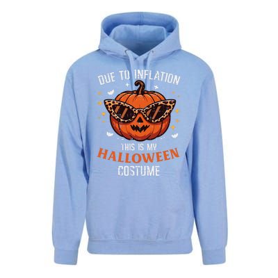 Due To Inflation This Is My Halloween Costume Fun Unisex Surf Hoodie