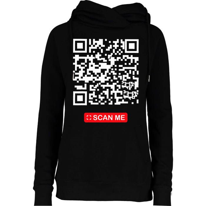 Donald Trump Is Your President Qr Trump Trump Is Dancing Womens Funnel Neck Pullover Hood