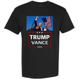 Donald Trump J.D. Vance 2024 Election Rally Campaign Event Garment-Dyed Heavyweight T-Shirt