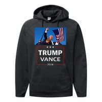 Donald Trump J.D. Vance 2024 Election Rally Campaign Event Performance Fleece Hoodie